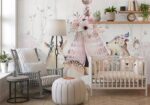 Fototapeta dziecięca Las Zwierzęta Boho na wymiar - obrazek 3