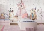 Fototapeta dziecięca Las Zwierzęta Boho na wymiar