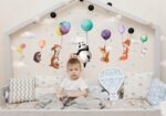 Naklejki na ścianę dla dzieci Zwierzątka i Balony - obrazek 2