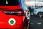 2szt LISTEK Naklejka na samochód Liść Klonu Znak Młodego Kierowcy - obrazek 4